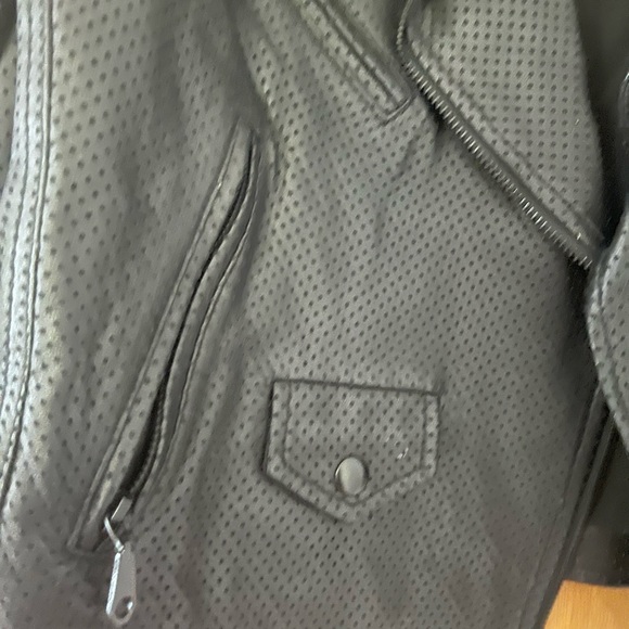 Rebecca Minkoff Women Black Leather Jacket - Picture 6 of 8